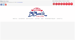 Desktop Screenshot of bbackcarcare.com