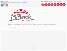 Tablet Screenshot of bbackcarcare.com